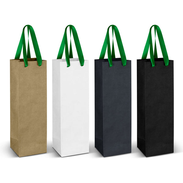 Wine Ribbon Handle Paper Bag [3-125054]
