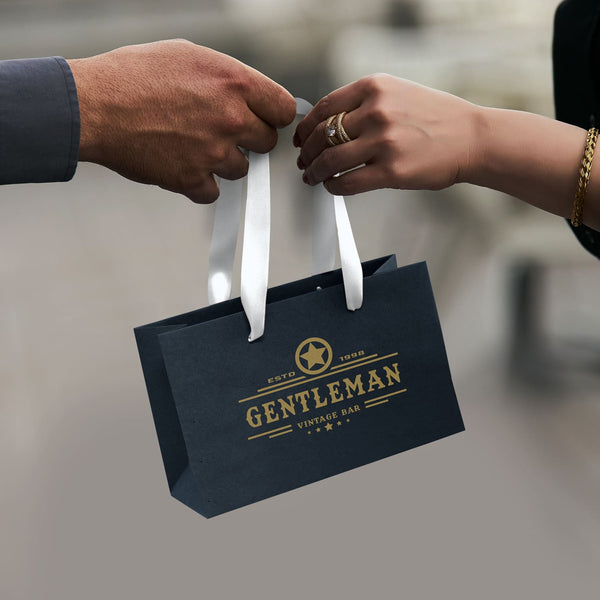 Small Ribbon Handle Paper Bag [3-125056]
