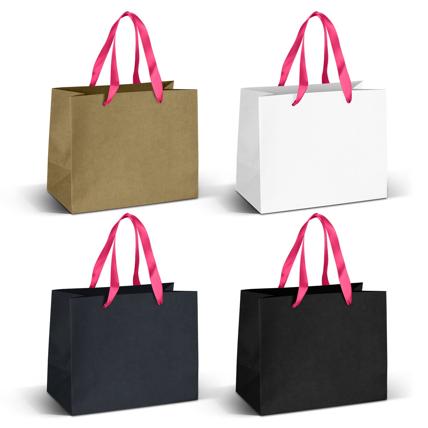 Medium Ribbon Handle Paper Bag [3-125057]