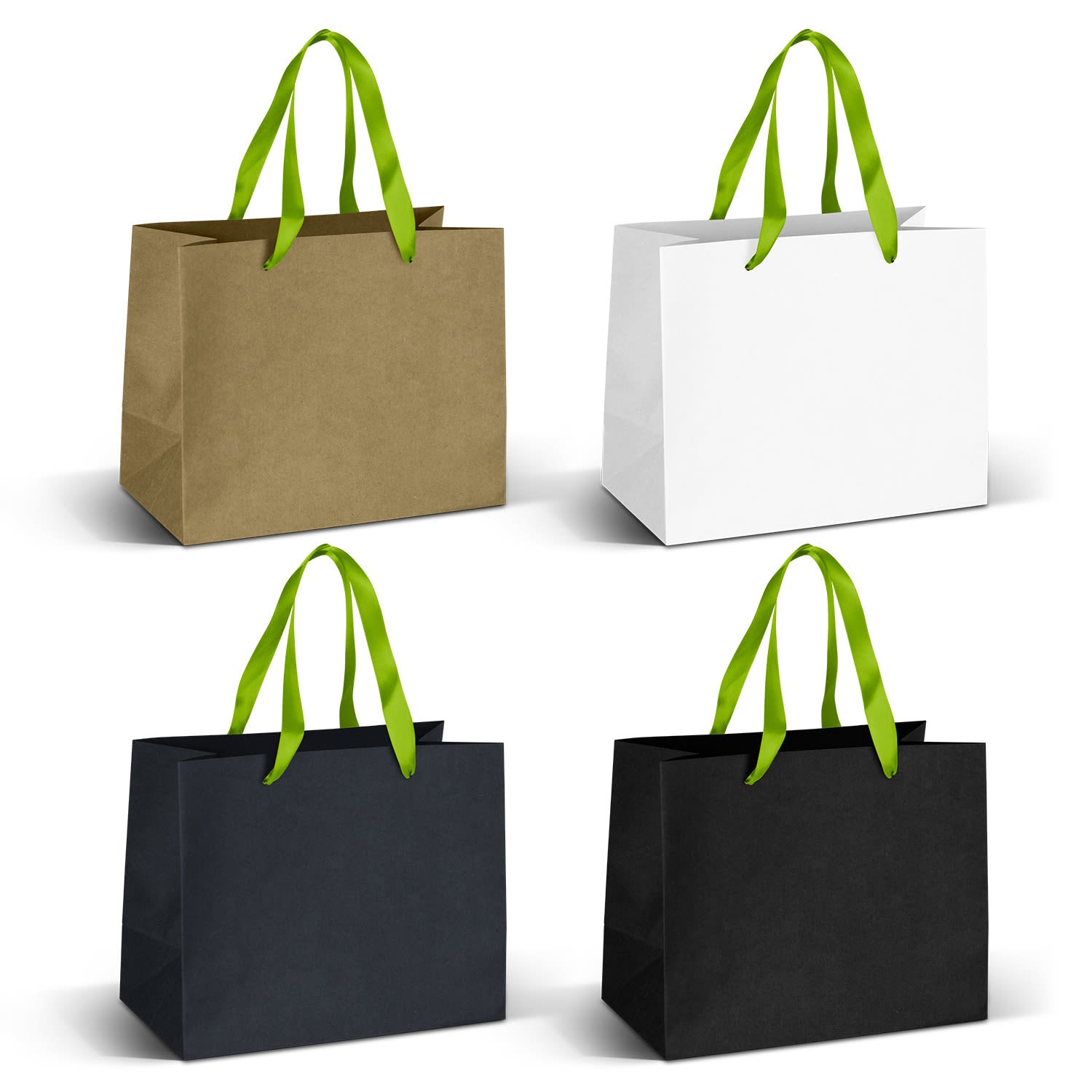 Medium Ribbon Handle Paper Bag [3-125057]