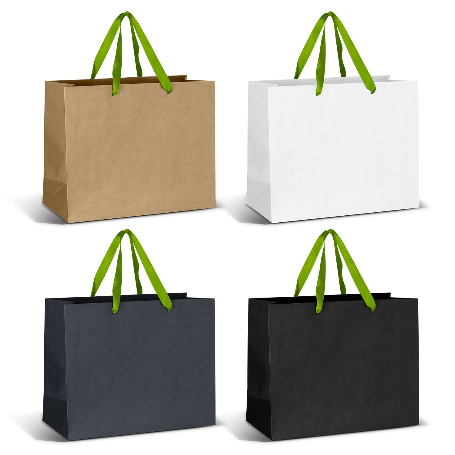 Large Ribbon Handle Paper Bag [3-125058]