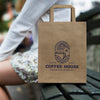 Medium Flat Handle Paper Bag Portrait [3-125060]