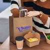 Large Flat Handle Paper Bag Portrait [3-125061]