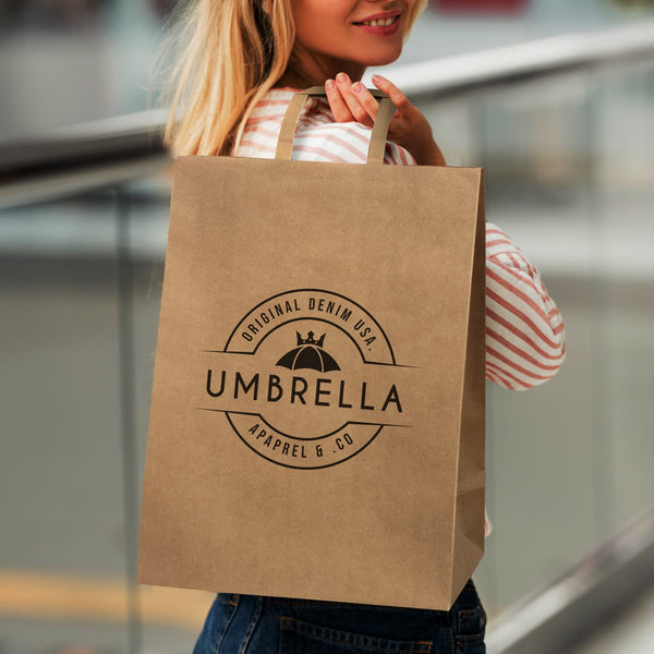 Extra Large Flat Handle Paper Bag Portrait [3-125062]