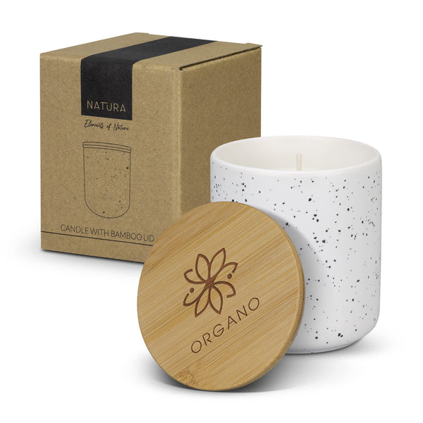 NATURA Candle with Bamboo Lid [3-125317]