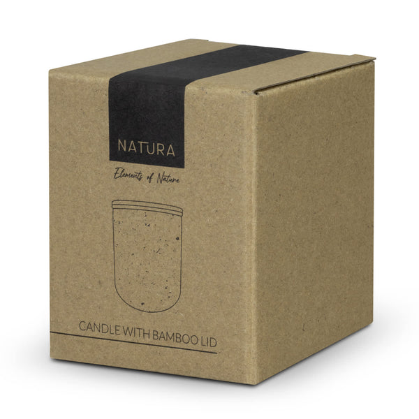 NATURA Candle with Bamboo Lid [3-125317]