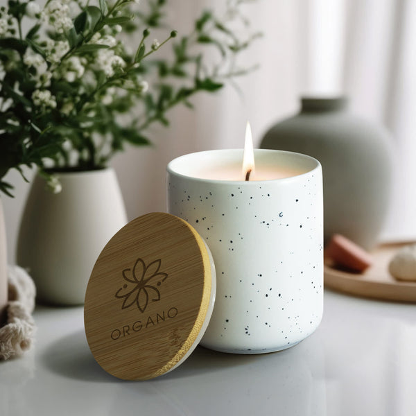 NATURA Candle with Bamboo Lid [3-125317]