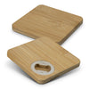 Bamboo Bottle Opener Coaster  Set of 2  Square [3-125551]
