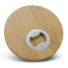 Bamboo Bottle Opener Coaster  Round [3-125938]