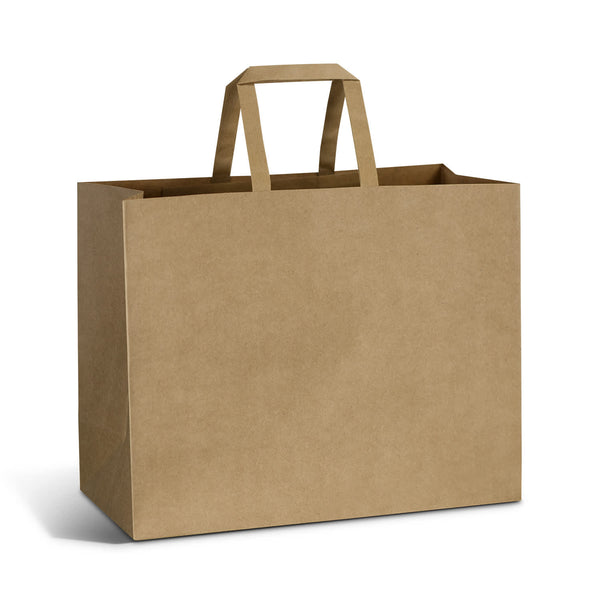 Large Flat Handle Paper Bag Landscape [3-125941]
