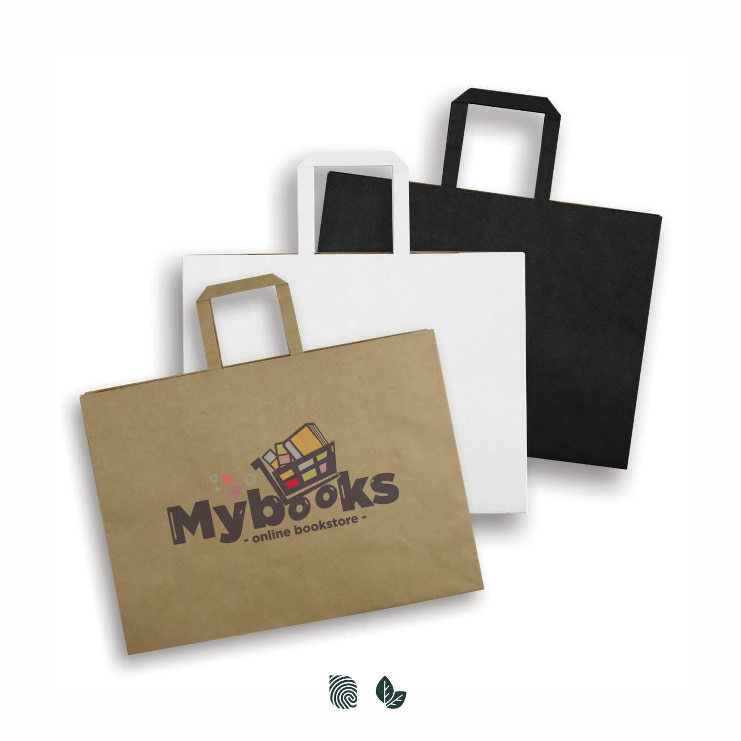 Extra Large Flat Handle Paper Bag Landscape [3-125942]