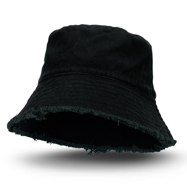 Raw Edge Bucket Hat [3-126399]