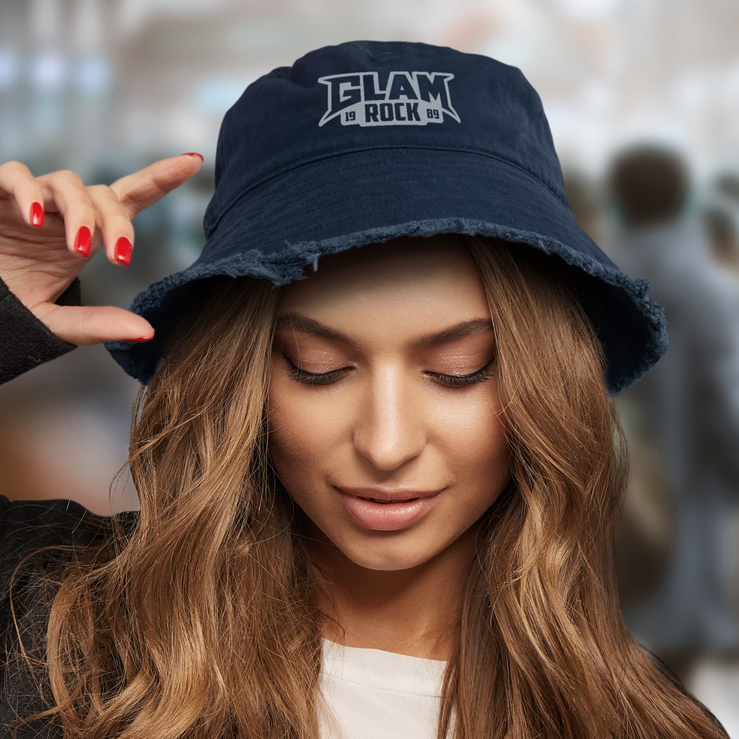 Raw Edge Bucket Hat [3-126399]