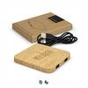 NATURA Bamboo Wireless Fast Charging Hub [3-126409]