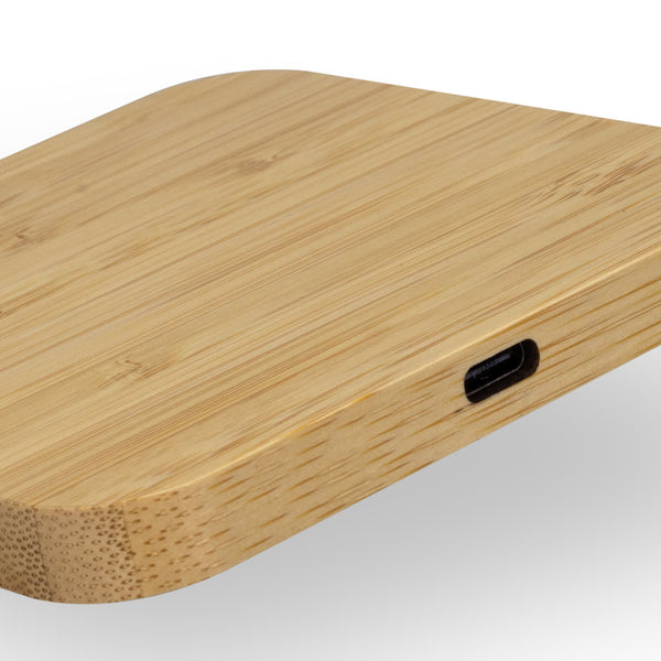 NATURA Bamboo Wireless Fast Charging Hub [3-126409]