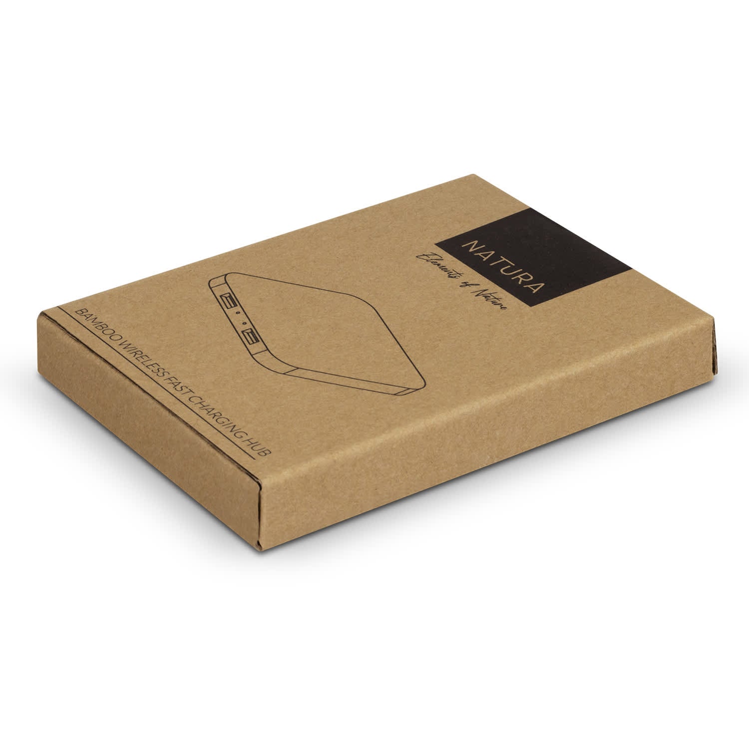 NATURA Bamboo Wireless Fast Charging Hub [3-126409]