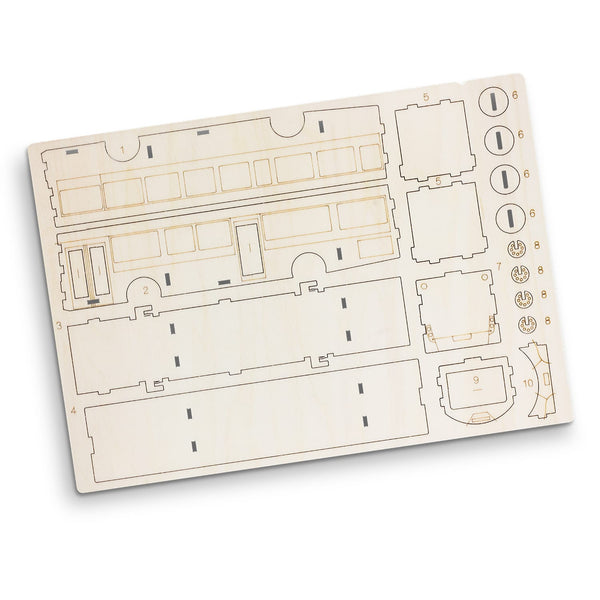 BRANDCRAFT Bus Wooden Model [3-126726]
