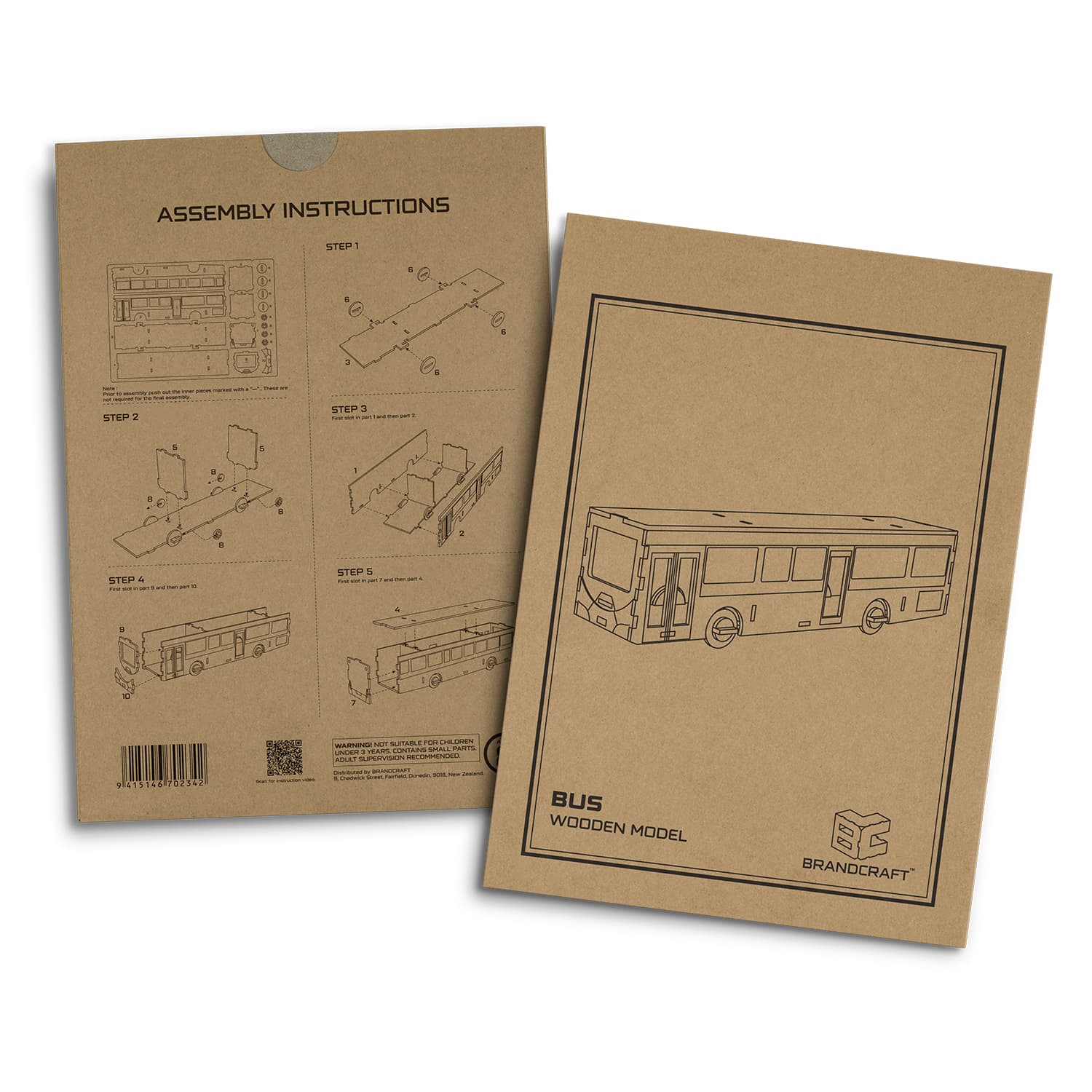 BRANDCRAFT Bus Wooden Model [3-126726]