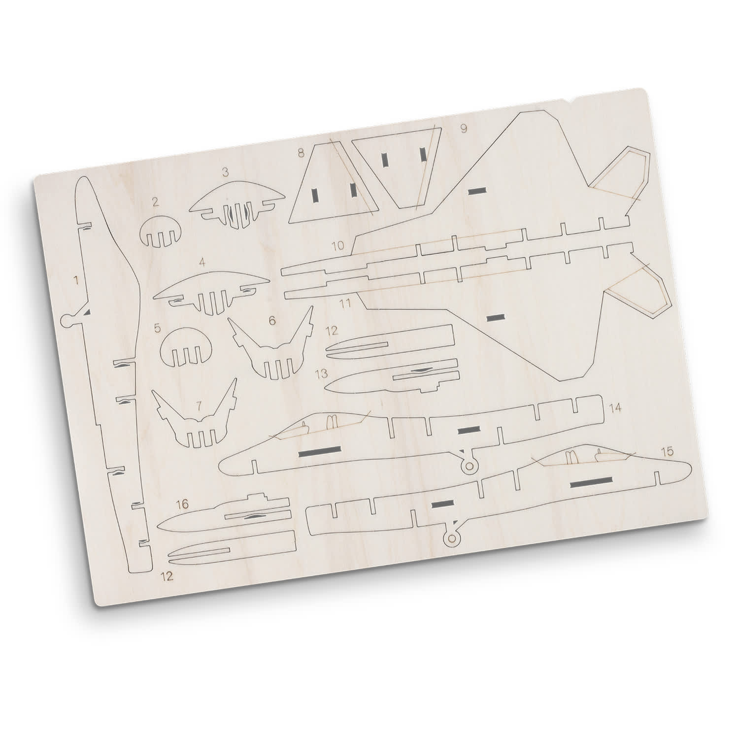 BRANDCRAFT Jet Fighter Wooden Model [3-126729]