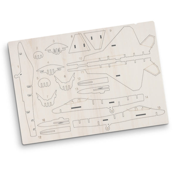 BRANDCRAFT Jet Fighter Wooden Model [3-126729]