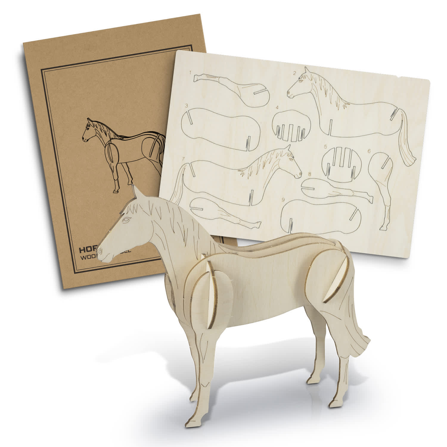 BRANDCRAFT Horse Wooden Model [3-126730]