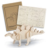 BRANDCRAFT Stegosaurus Wooden Model [3-126732]