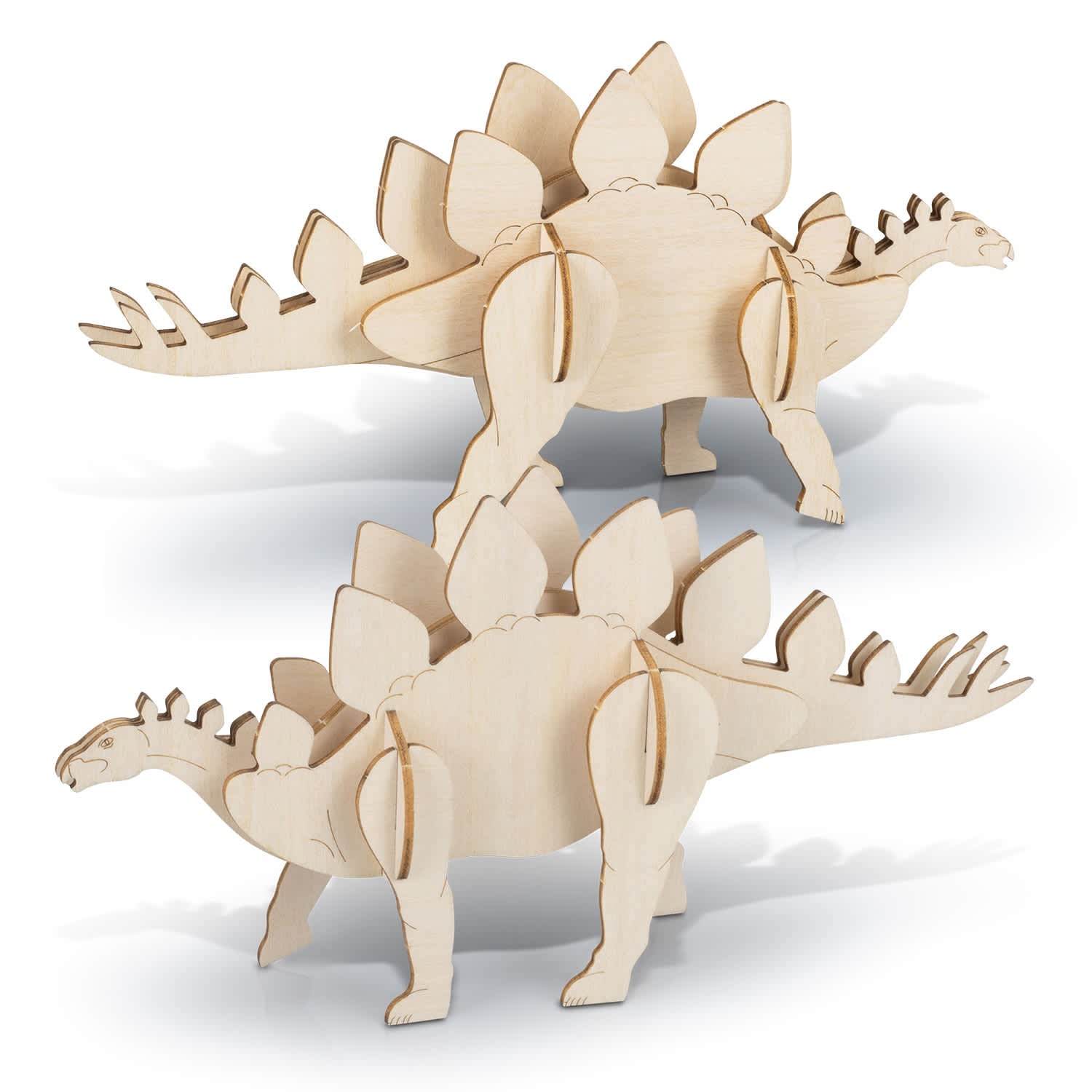 BRANDCRAFT Stegosaurus Wooden Model [3-126732]
