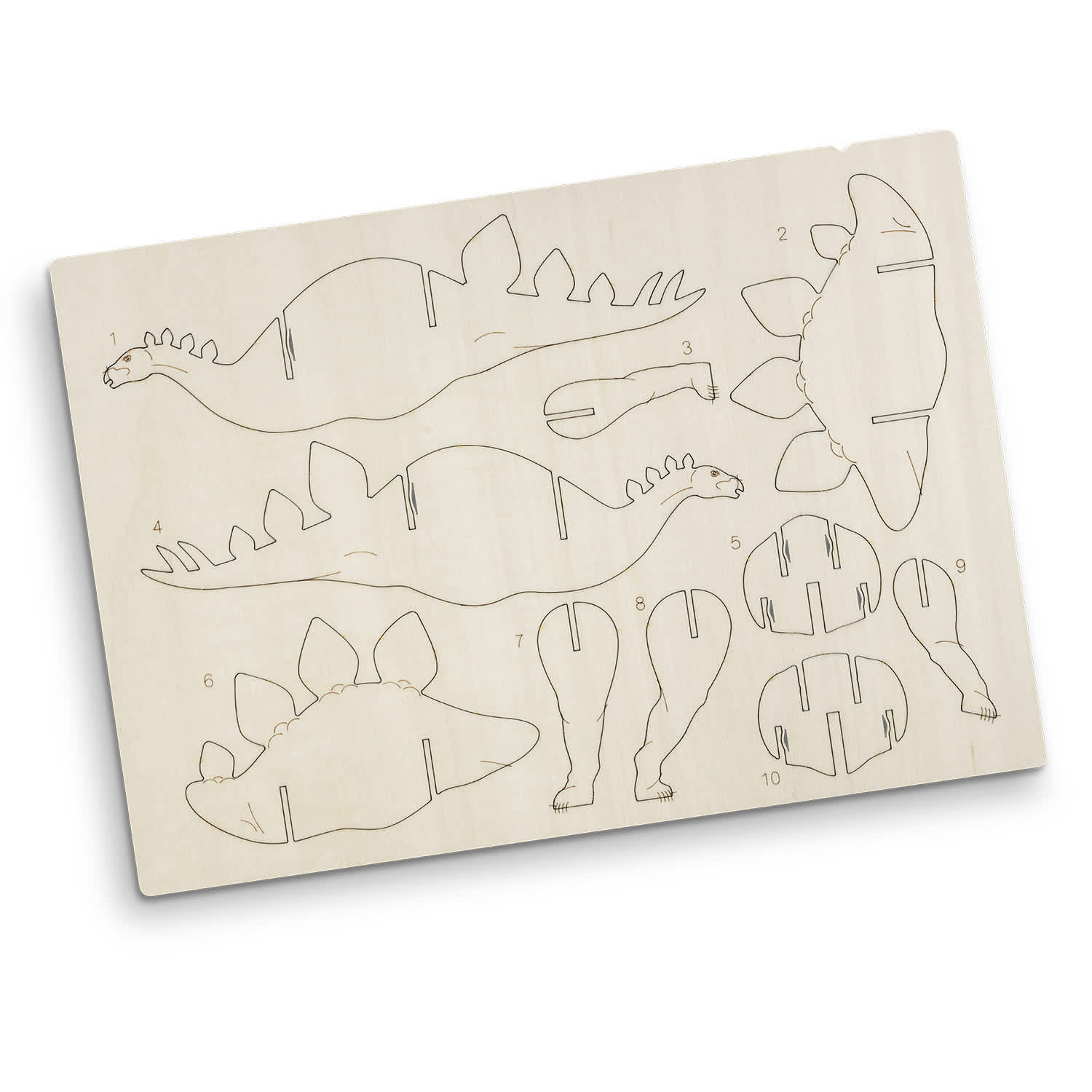 BRANDCRAFT Stegosaurus Wooden Model [3-126732]