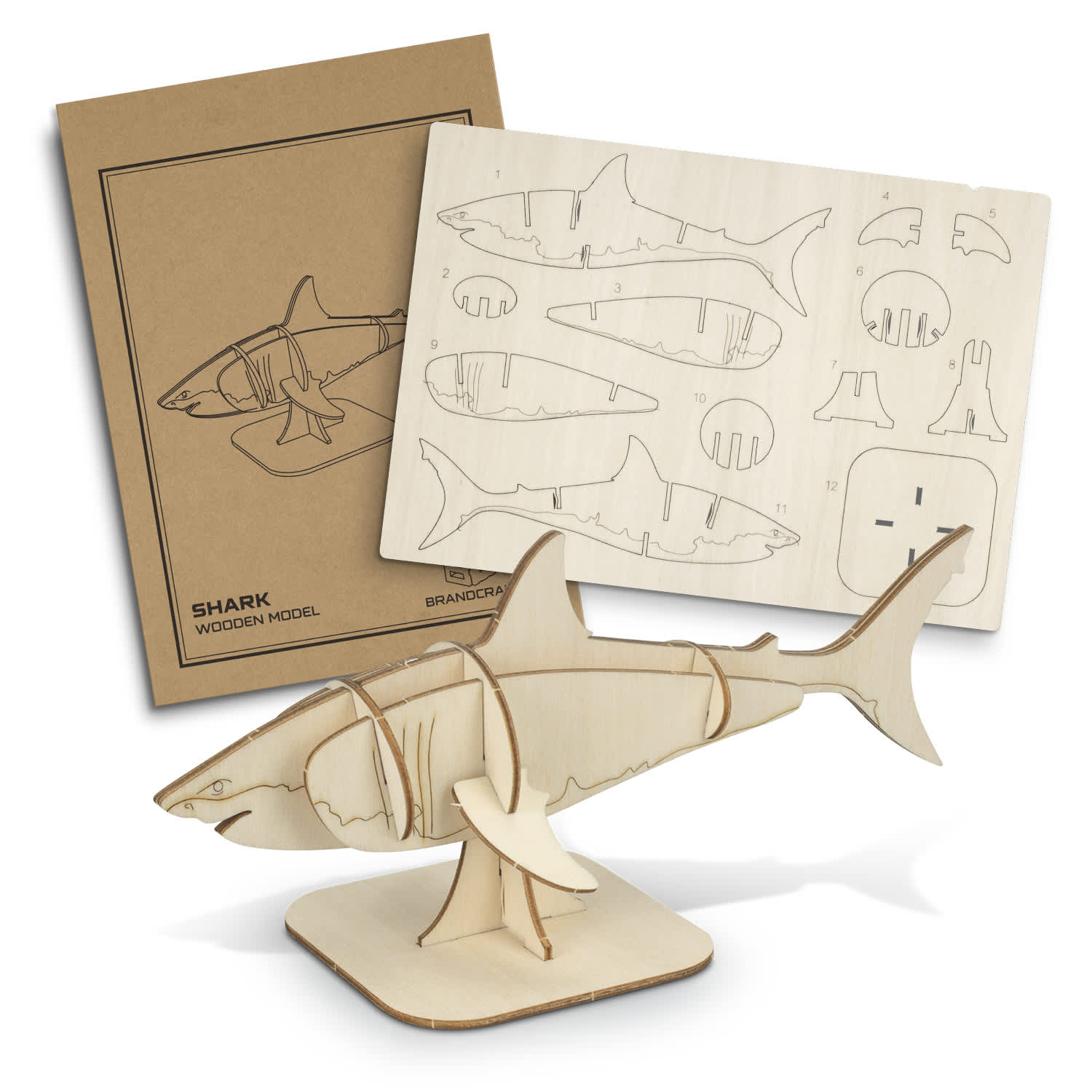 BRANDCRAFT Shark Wooden Model [3-126734]