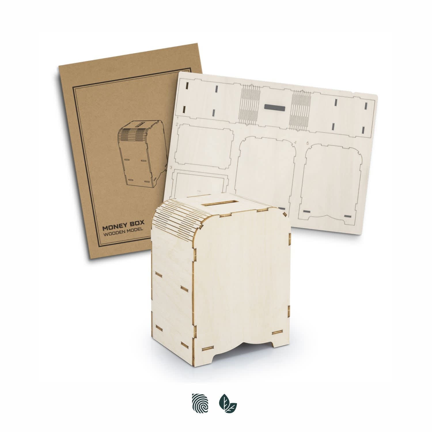 BRANDCRAFT Money Box Wooden Model [3-126735]