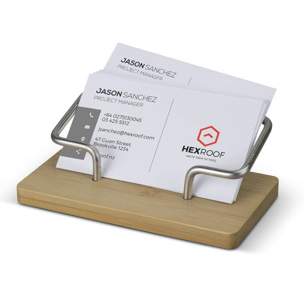 Bamboo Business Card Stand [3-126738]