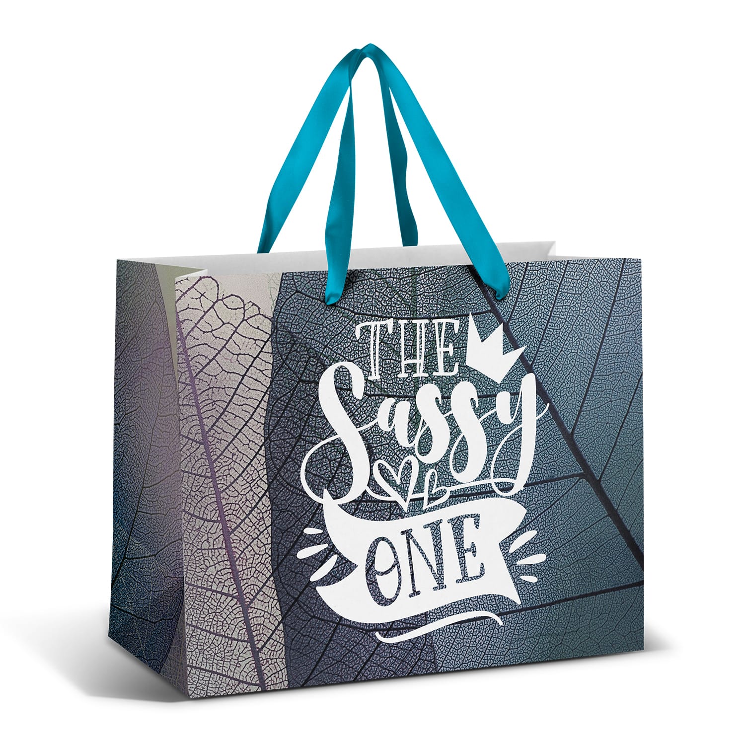 Large Ribbon Handle Paper Bag  Full Colour [3-127179]