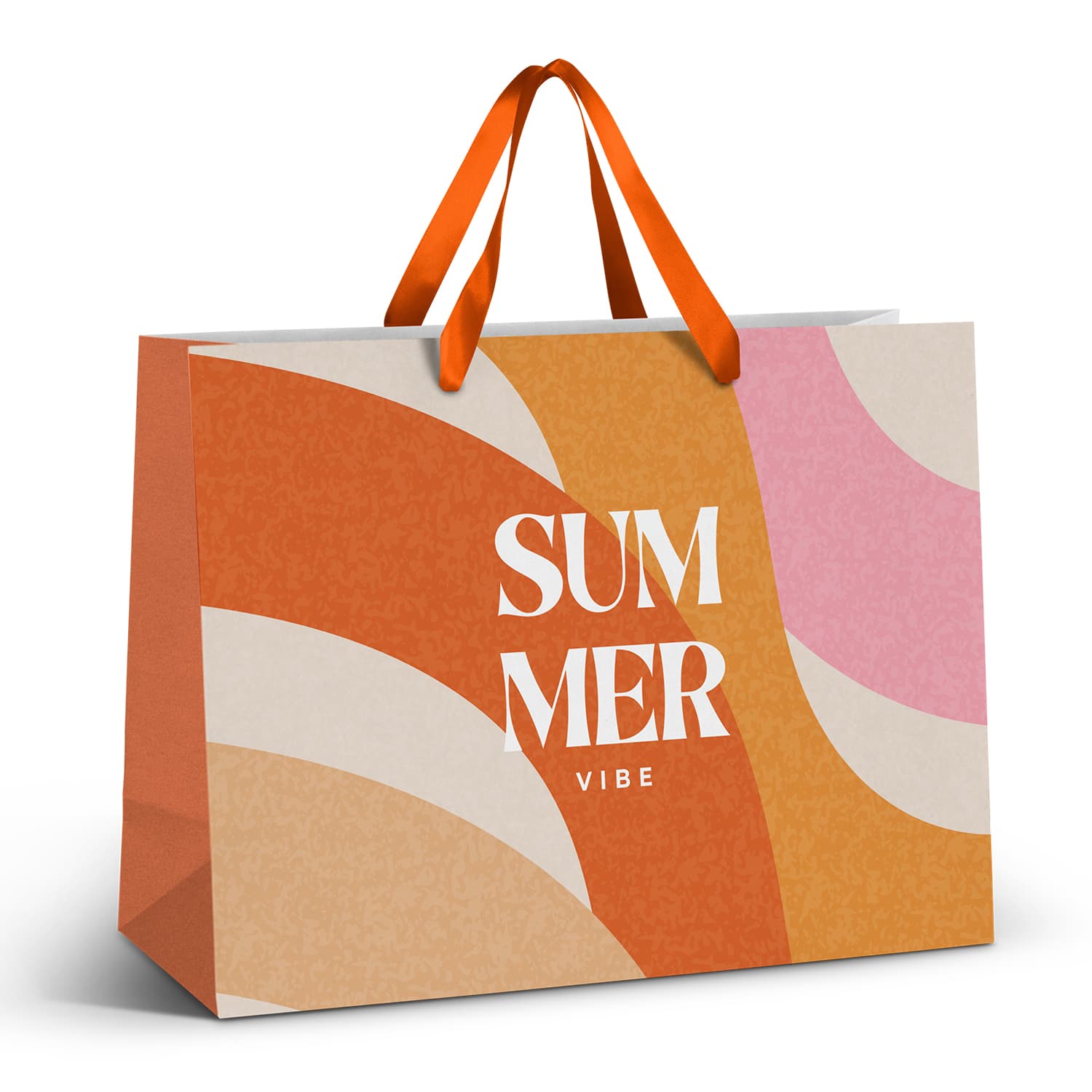 Extra Large Ribbon Handle Paper Bag  Full Colour [3-127180]