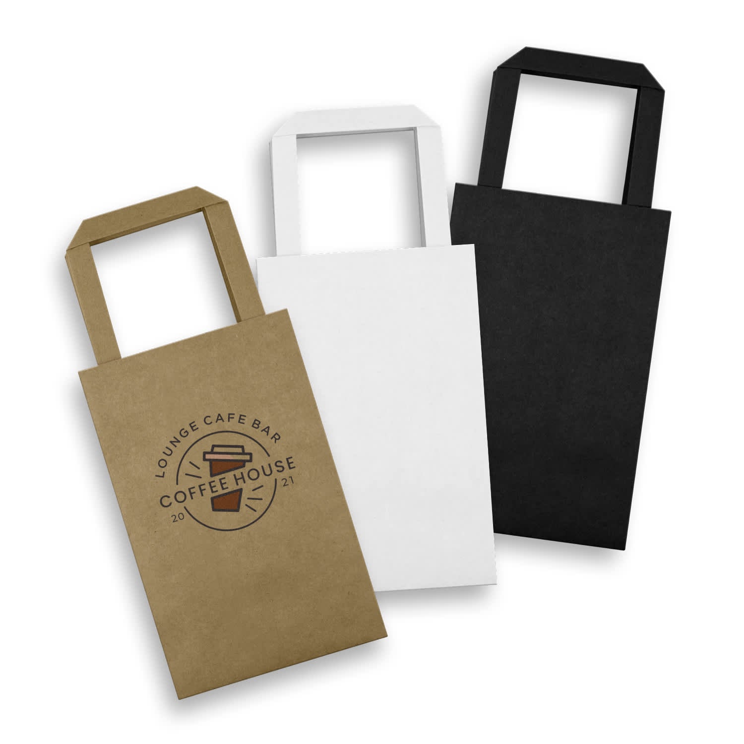 Small Flat Handle Paper Bag Portrait [3-127366]