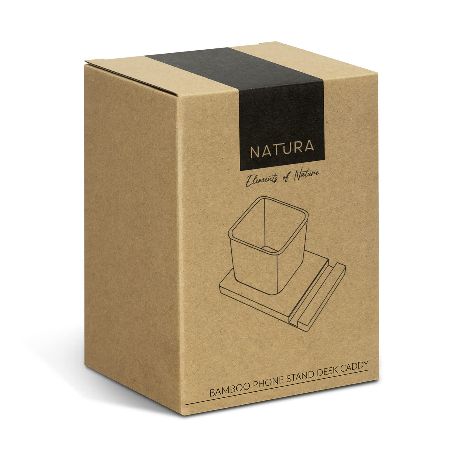 NATURA Bamboo Phone Stand Desk Caddy [3-127793]