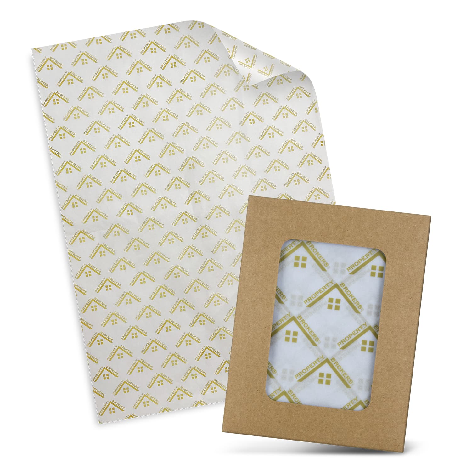 Custom Tissue Paper with Envelope  White [3-127812]