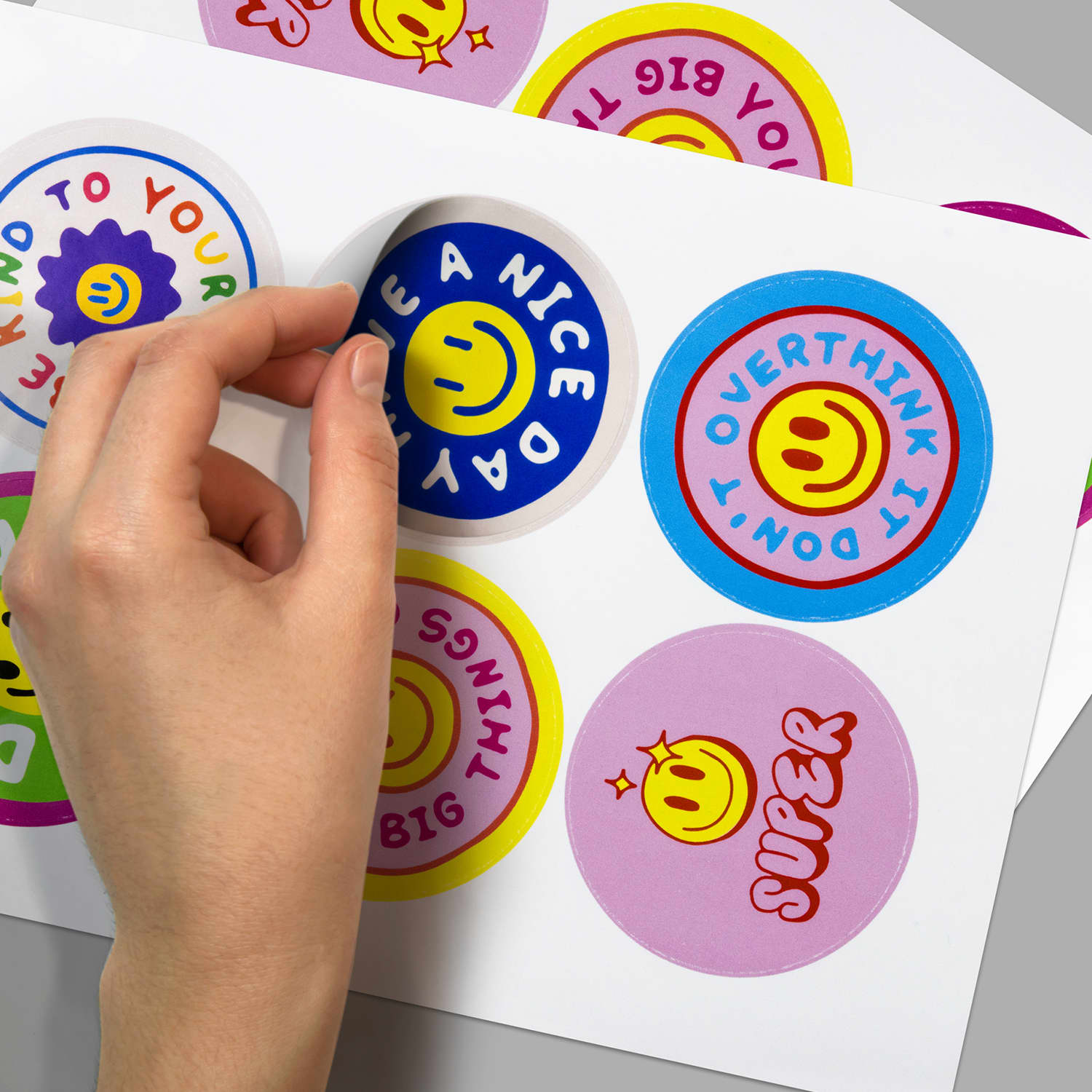 Sticker Sheet 80mm Circle  Gloss [3-127920]