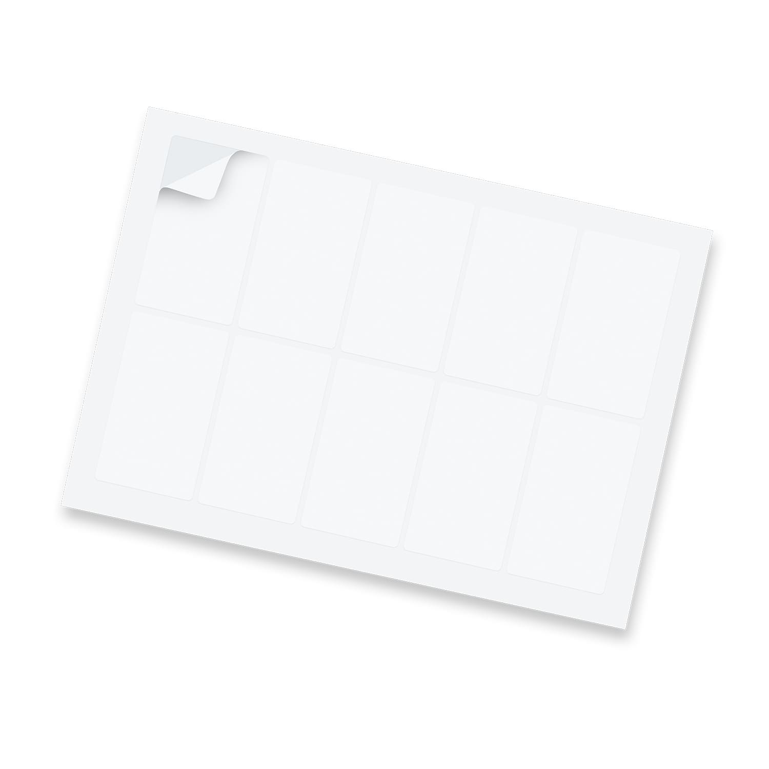 Sticker Sheet 88 x 50mm Rectangle  Gloss [3-127922]