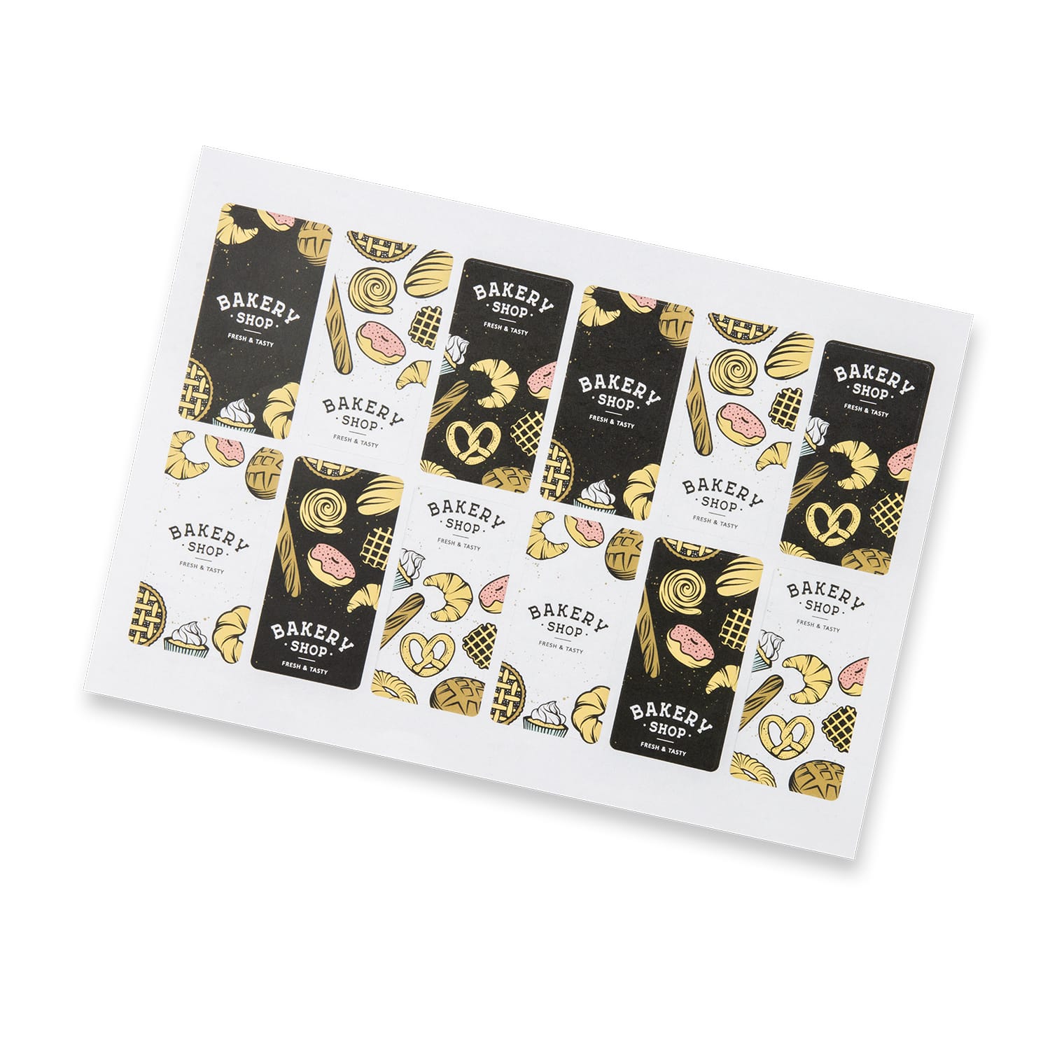 Sticker Sheet 40 x 80mm Rectangle  Matte [3-127924]