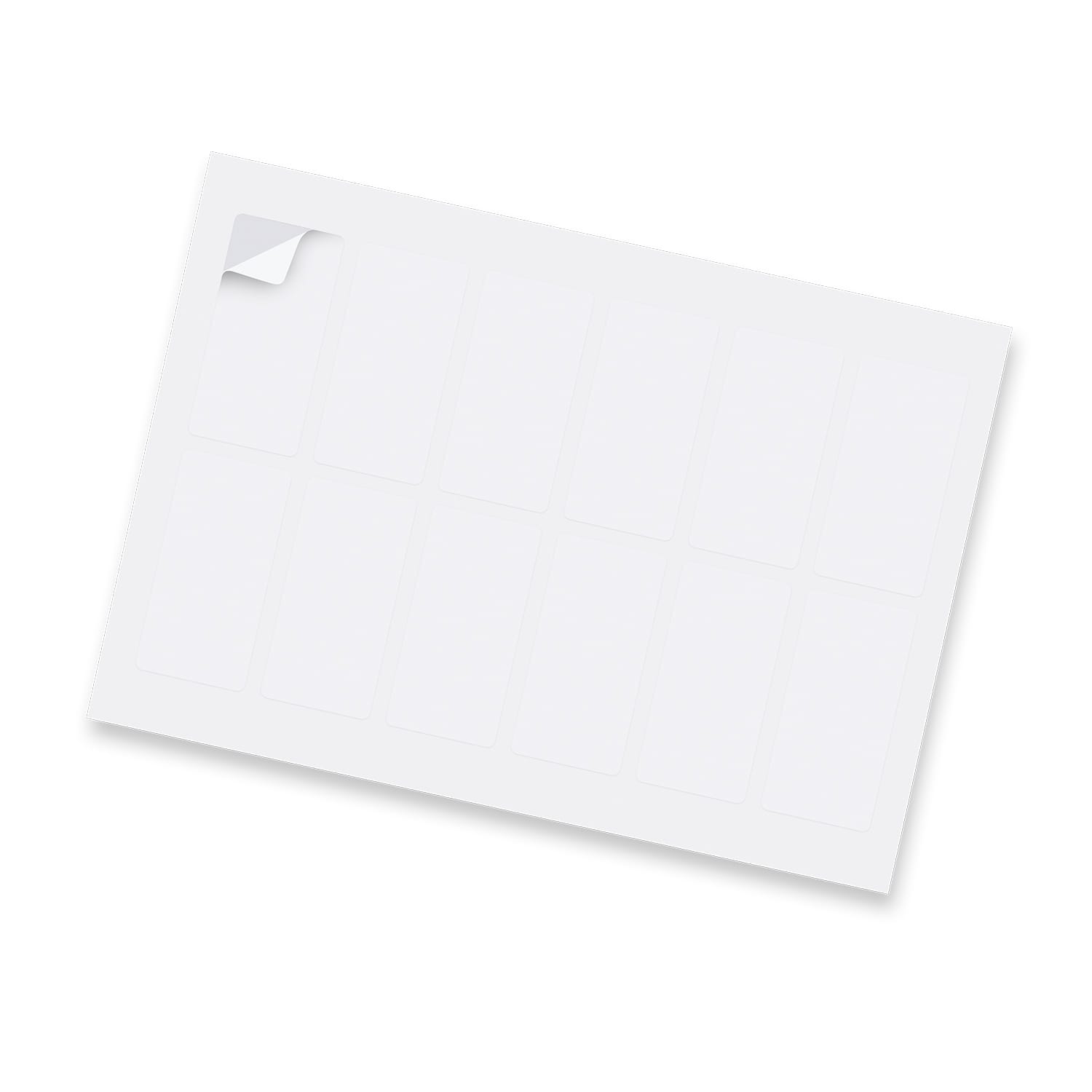 Sticker Sheet 40 x 80mm Rectangle  Matte [3-127924]