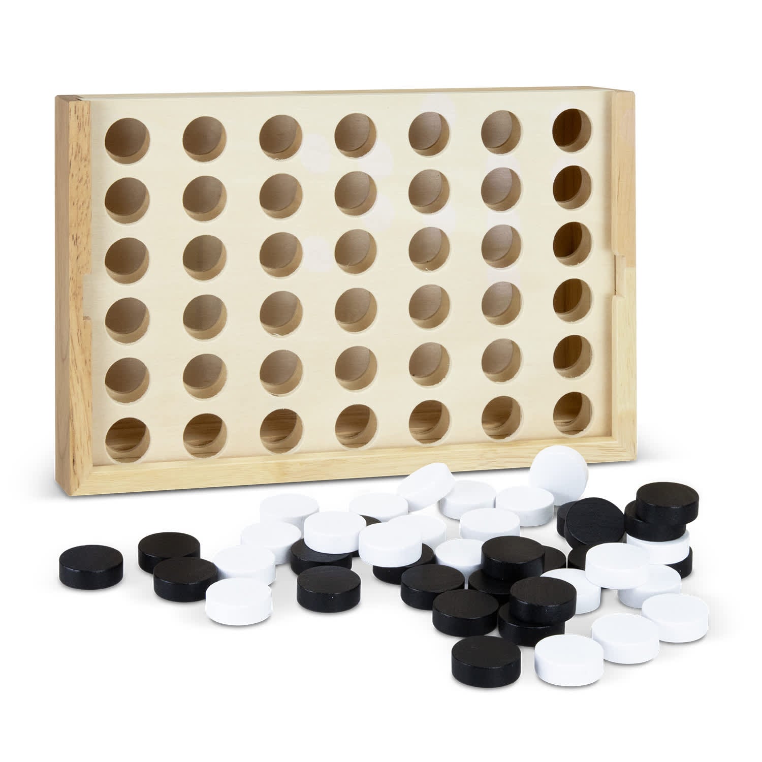 NATURA Quattro Wooden FourinaRow Game [3-128885]