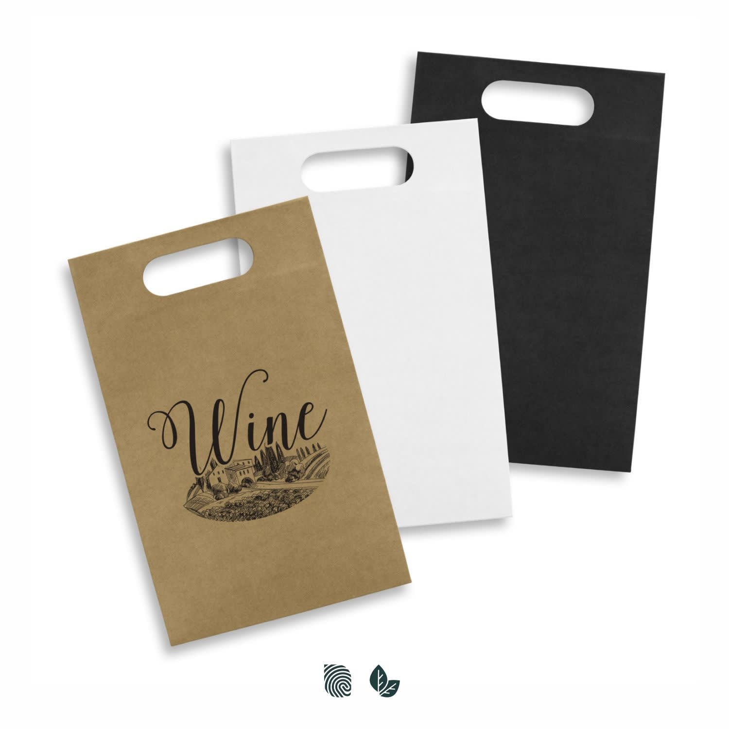 Die Cut Paper Wine Bag [3-129197]