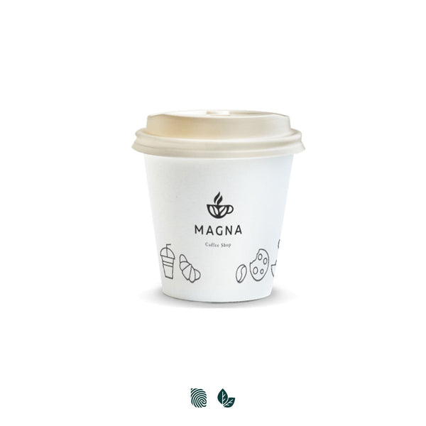 Compostable Paper Coffee Cup  180ml [3-129536]