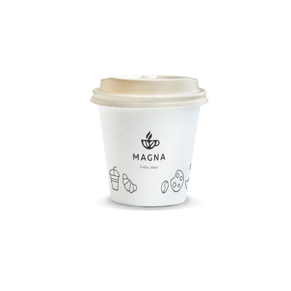Compostable Paper Coffee Cup  180ml [3-129536]