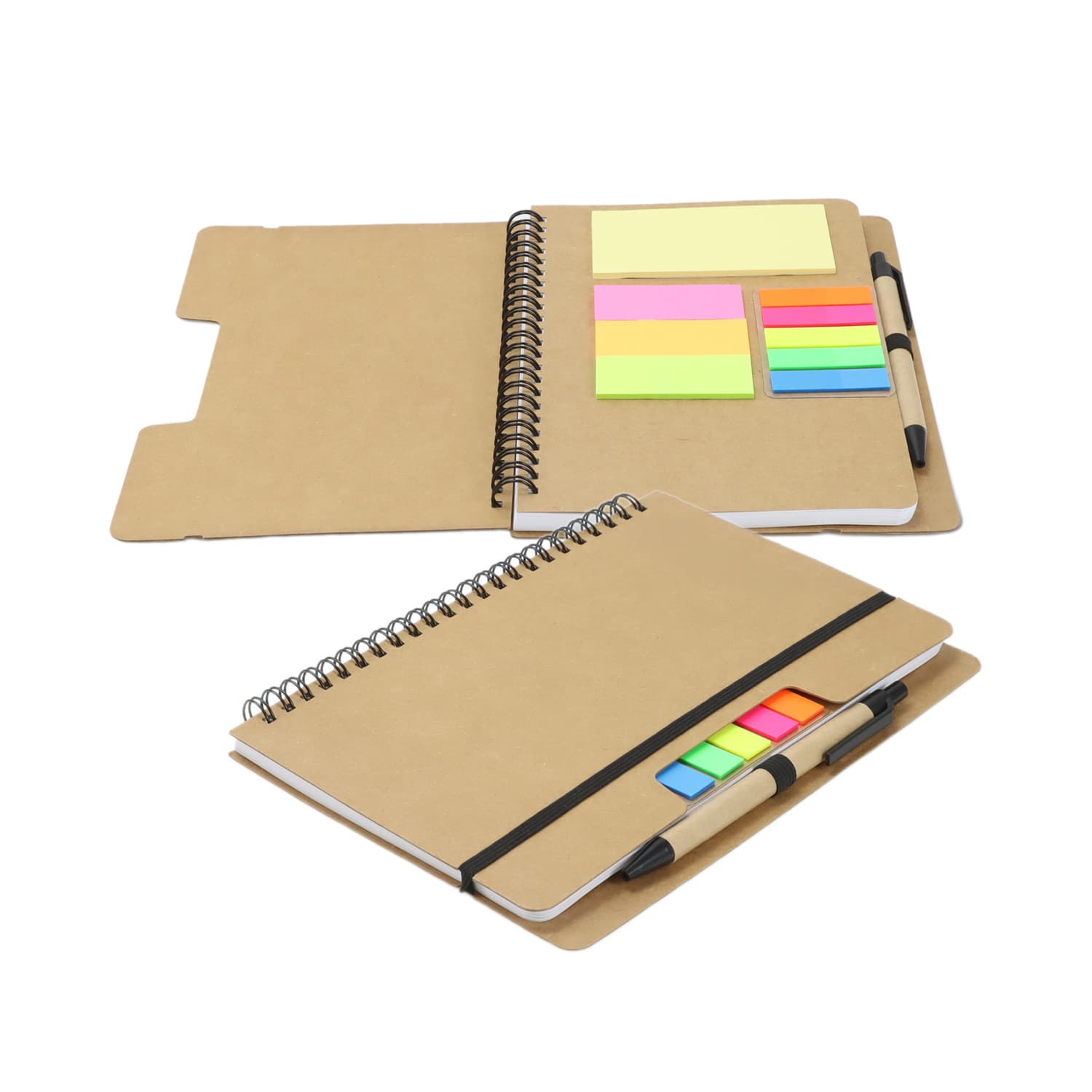 Kraft Notebook with Notes and Flags [3-129579]