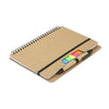 Kraft Notebook with Notes and Flags [3-129579]