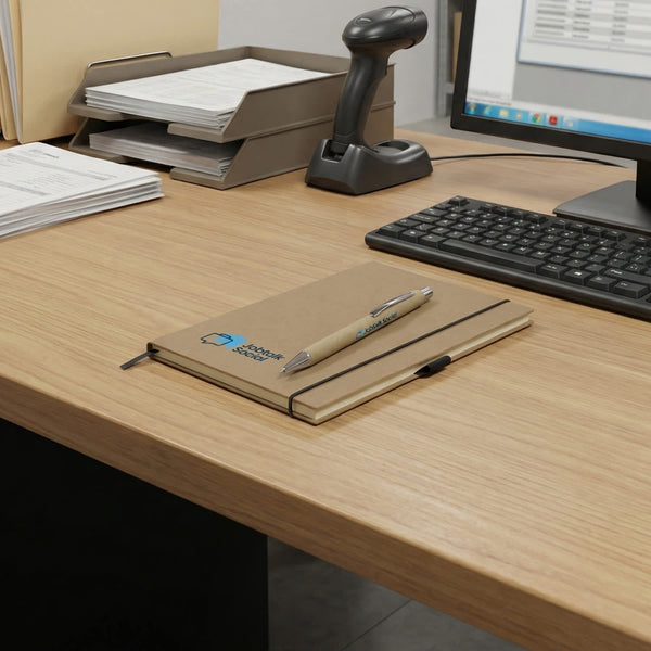 Kraft Notebook and Pen Gift Set [3-129676]