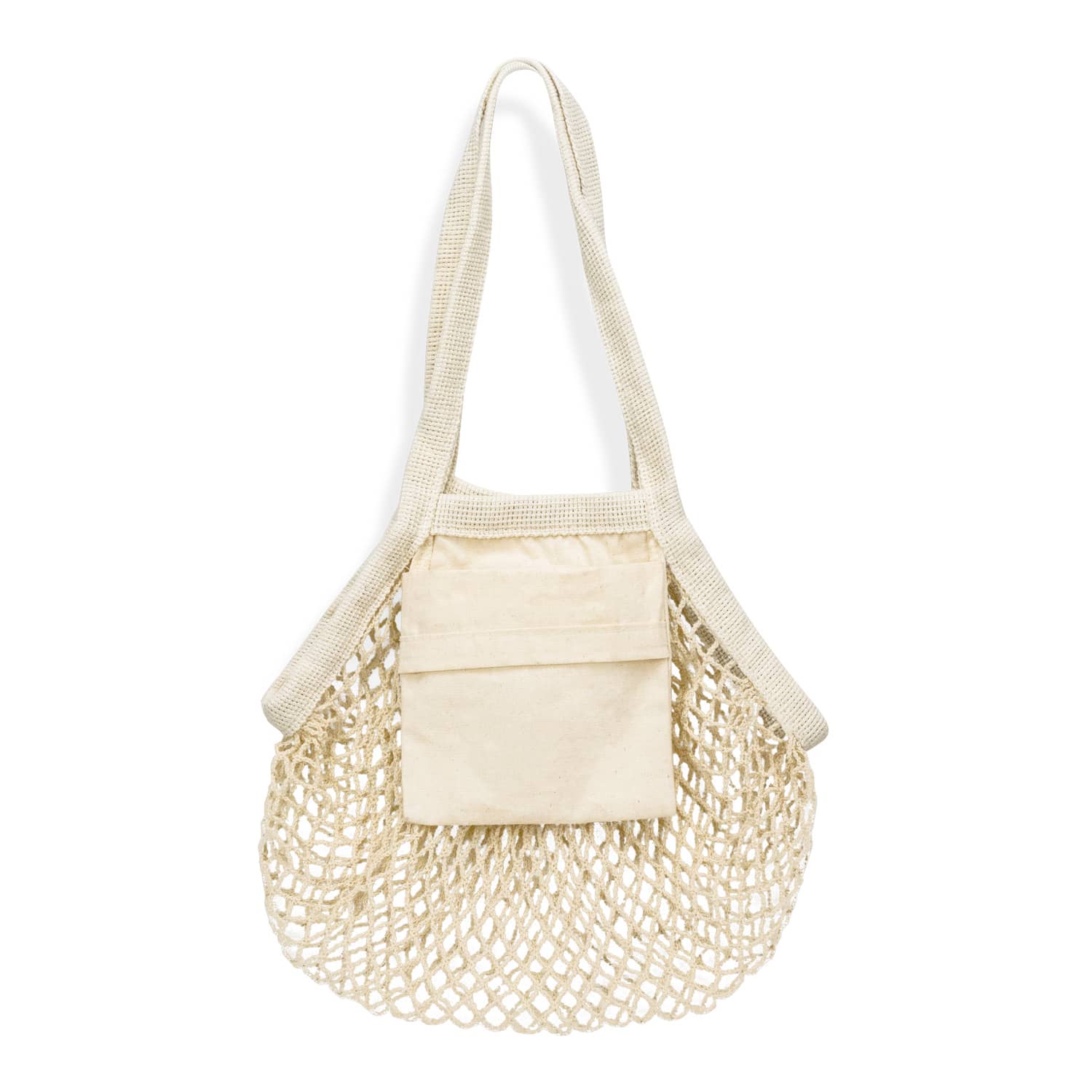 Cotton Mesh Foldaway Tote Bag  Small [3-133645]