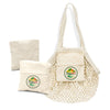 Cotton Mesh Foldaway Tote Bag  Small [3-133645]