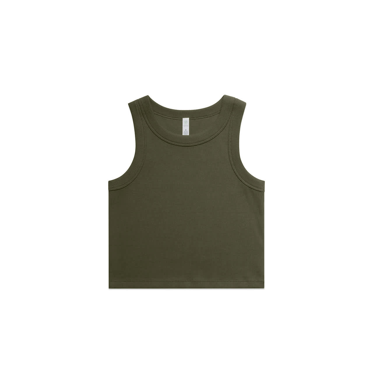 AS Colour Womens Organic Rib Crop Tank [88-4064G]